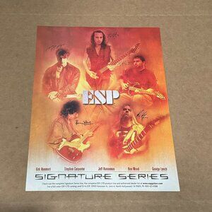Hammett / Wood / Lynch / Carpenter / Hanneman - ESP Guitars - 2001 Print Ad